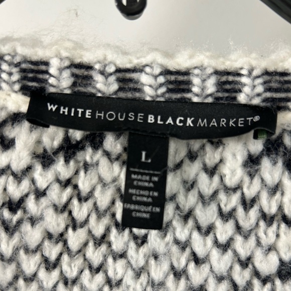 NWT White House Black Market Plaid Sweater Coat - Picture 4 of 8